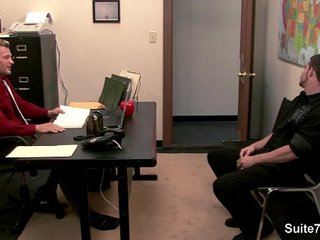 Sexy gays fucking in the office