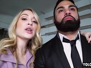 Rich Cunt Anastasia Knight Forces Bodyguard to Service Big Cock to Her