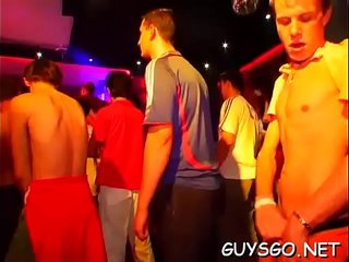 Sexy dudes partying hard